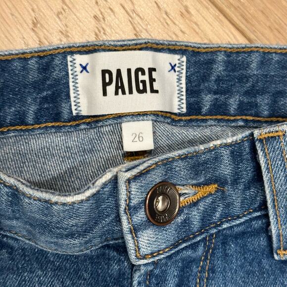 Paige Highrise Sarah Straight Vintage Fray 26 - Picture 3 of 9